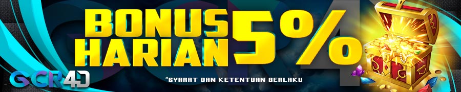 Bonus Deposit Harian 5% GCR4D